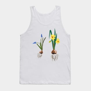 Spring flowers daffodils and muscari Tank Top